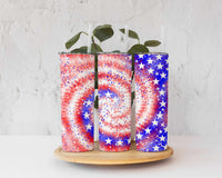 USA Flag Swirl, 20 oz Tumbler