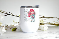 Maybe if we wait a little longer wine tumbler, Multiple Hair Color Options