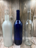 What Happens at the Lake, Lighted Wine Bottle. Clear, Frosted, Cobalt Blue, Battery Powered LED, Gift for him/her, Best Friend Present