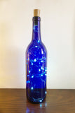 Sister of My Soul Friend of My Heart Lighted Wine Bottle. Clear, Frosted, Cobalt Blue
