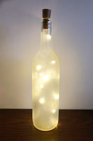 Sister of My Soul Friend of My Heart Lighted Wine Bottle. Clear, Frosted, Cobalt Blue