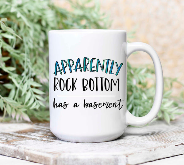Apparently Rock Bottom Has a Basement Mug