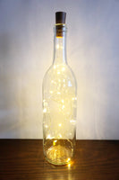 Sister of My Soul Friend of My Heart Lighted Wine Bottle. Clear, Frosted, Cobalt Blue