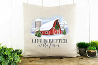 Life is Better on the Farm Decorative Pillow