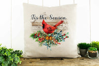 Tis the Season, Cardinals Decorative Pillow