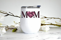 Floral Mom wine tumbler