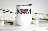 Floral Mom wine tumbler