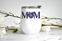 Floral Mom wine tumbler
