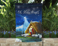 Oh Holy Night Garden Flag