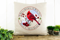 Walking in a Winter Wonderland, Cardinals Decorative Pillow