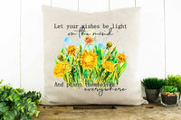 Let Your Wishes Be Light  Decorative Pillow