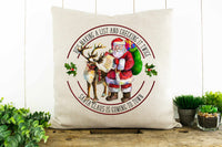 Santa Claus is Coming to Town  Decorative Pillow