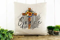 Grace Upon Grace Decorative Pillow