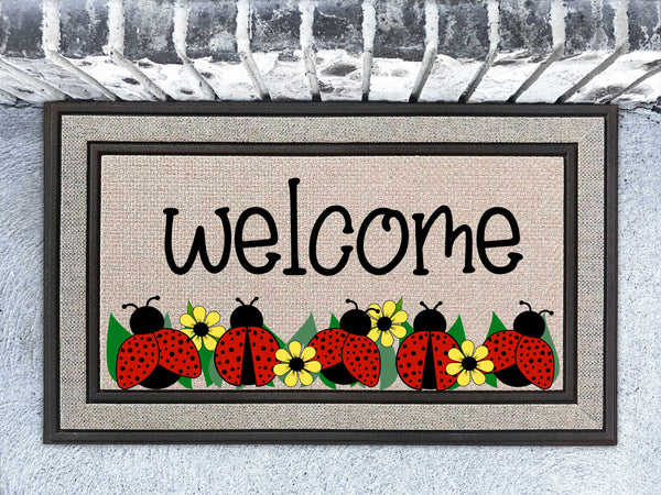 Ladybug Welcome Doormat