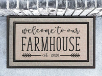 Welcome to Our Farmhouse Doormat