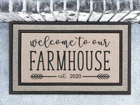 Welcome to Our Farmhouse Doormat