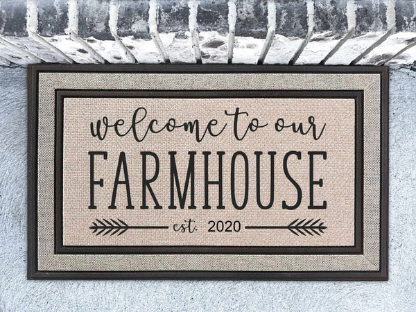 Welcome to Our Farmhouse Doormat
