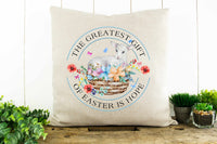 The Greatest Gift of Easter is Hope, Lamb Decorative Pillow