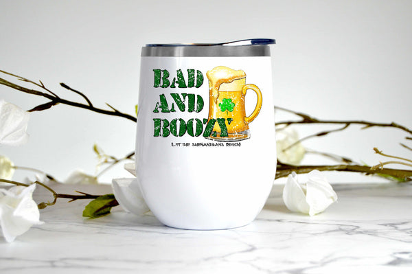 Bad and Boozy wine tumbler