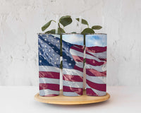 Waving Flag 20 ounce skinny stainless steel tumbler, Custom, Gift for Him, Present for Her