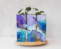 Fluid Art Appearing 20 ounce skinny stainless steel tumbler, Custom, Gift for Him, Present for Her